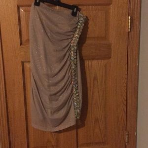 Strapless homecoming dress